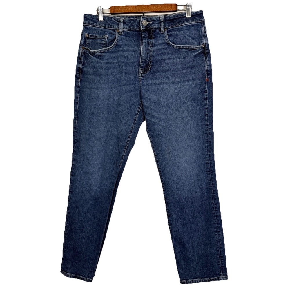 Warp + Weft ORD Chicago Straight Jeans Mens 33x30 Granada Stretch Denim Blue